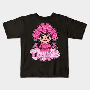 Coquette Doll Mexican Style Kids T-Shirt